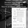 GotchaZ Fitness Journal & Workout Planner, Workout Log Book for Weight Loss, Exercise Log Book for Men Women, Weight Lifting log book, Fitness Tracker & journal, Black, 8.5 x 6 x 0.6 - Image 4