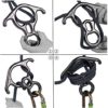 PROND Terminal 8 Descender, Rescue Figure 8 Descender with Lock Off Ears, 50KN Aluminum Alloy Bent-Ear Descender for Climbing Rescuing Or Escaping Descender, Climbing Belay & Rappel Equipment - Image 4