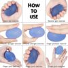 Laiiqi Hand Exercise Balls, Stress Relief Balls for Hand Therapy Multiple Resistance Hand Grip Strength Trainer Gel Squeeze Balls, Set of 5 Grip Strengthener Hand Workout Squeezer Balls - Image 3