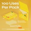 Fomin - (200 Sheets) Antibacterial Paper Soap Sheets for Hand Washing - Tea Tree Portable Travel Soap Sheets, Dissolvable Camping Mini Soap, Portable Soap Sheets - Image 4