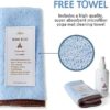 Yoga Mat Cleaner - Herb Scent, Safe for All Mats, No Sticky Or Slimy Residue - Cleans, Restores, Refreshes + Free Microfiber Cleaning Towel Included (1. Misty Lavender) - Image 5