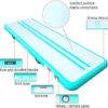 ALIFUN Inflatable Gymnastics Tumbling Track Air Mat 6.6 ft 10ft 13ft 16ft 20ft Tumble Track Thick 4-8 Inches Wide 3.3-6.6 Ft Training Track Mat with Electric Air Pump - Image 4