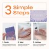 Fomin - (200 Sheets) Antibacterial Paper Soap Sheets for Hand Washing - Tea Tree Portable Travel Soap Sheets, Dissolvable Camping Mini Soap, Portable Soap Sheets - Image 5