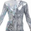 Alexandra Collection Time to Shine Metallic Foil Biketard - Image 3