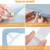 Sopito Bed Sheet Holder Straps, 4pcs Bed Sheet Fasteners Adjustable Triangle Elastic Suspender Mattress Corner Clips with Heavy Duty Grippers White - Image 7