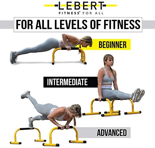 Lebert Fitness Parallette Push Up Bars Dip Station Stand - Perfect for Home and Garage Gym Exercise Equipment - Gymnastics, Calisthenics, Strength Training Parallel Bars for Men and Women - Image 3