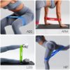 TODO Resistance Loop Exercise Bands Exercise Workout Bands for Women and Men, 3 Sets of Stretch Elastic Bands for Booty Legs - Image 5