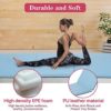 Gymnastics Mat Exercise Mat Tumbling Mats for Home Gym, Folding Portable 8’x4’x2 Extra Thick Crash Panel Mat with Carrying Handles for Kids Adults, Blue - Image 3