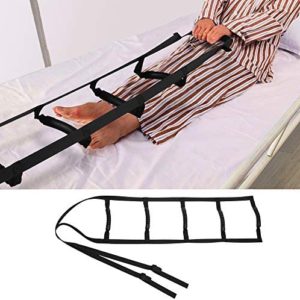 FunCee Bed Ladder Assist Strap with 5 Hand Grips, Pull Up&Sit Up Handle Rope Ladder, Caddie Helper for Elderly, Senior, Injury Recovery, Patient, Pregnant, Handicapped with limited upper-body strength