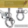 BeneLabel Set of 2 Permanent Antirust Stainless Steel 304 Screw Bracket Heavy Duty Swing Hanger 1800LB Capacity, Indoor Outdoor Playground Yoga Hammock Chair Sandbag Punching Bag, Hardware Swing Sets - Image 2