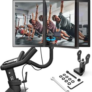 360 Degree Rotation Pivot Screen Swivel Mount for Peloton Exercise Bike - Upgraded Swivel Arm for Screen Adjust Attachment Premium Aluminum Peloton Accessories for Spin Bike (NOT for Peloton Bike+)