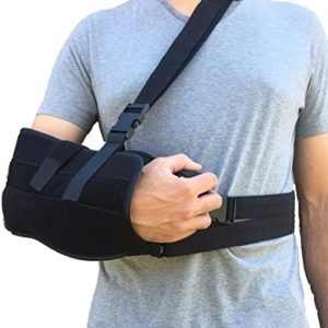 Alpha Medical Arm Sling, Shoulder Immobilizer with Abduction Pillow, Post-Op Shoulder Arm Brace, Universal.