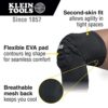 Knee Pads, Lightweight Padded Knee Sleeves, Breathable Mesh Back, Elastic Cuff with Slip-Resistant Silicone, Black, M/L Klein Tools 60492 - Image 8