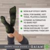 Gaiam Grippy Yoga Socks for Women & Men – Full Toe Non Slip Sticky Grip Accessories for Yoga, Barre, Pilates, Dance, Ballet - Image 4