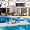 DOBESTS Inflatable Gymnastic Air Track Tumbling Mat 10ft 13ft 16ft 20ft 4/8 Inch Thick Air Mat Tumble Track Air Barrel Gymnastics Roller with Electric Air Pump - Image 4