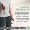 Gaiam Restore 3-in-1 Resistance Band Kit | Exercise Cord with Comfort-Grip Foam Handles & Easy-Adjust Clips for High Intensity Training - Image 2
