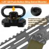 REERON Two Point Traditional Sling with Mounts - Adjustable Extra Long Two Point Traditional Sling with 2 Pack 1.25" QD Sling Rail Swivel Mounts for Mlock - Image 5