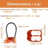 TRIWONDER ATC Belay Device V-grooved Micro Rescue Guide Belay Device Rock Rappelling - Image 2