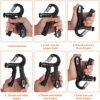 Grip Strength Trainer 2 Pack, NONJISPT Hand Grip Exerciser Strengthener Adjustable Resistance Non-Slip Forearm Workout Equipment, Hand Exerciser for Muscle Building and Injury Recovery for Athletes(Black) - Image 4