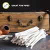 Pipe Cleaners (200 Hard Bristle) for Arts and Crafts and Glass and Pipe Smoking, Easily Cleans and Crafts! Hard Bristle Pipe Cleaners for Pipe Smoking for Glass Long White Pipe Cleaners for Cleaning - Pipe Cleaners Craft Supplies - Image 3