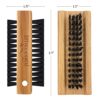 Wooden Cleaning Finger Nail Brush with Nylon Charcoal Bristles & Hanging Rope - Double-Sided Fingernail Brush for Scrubbing Fingernails and Toes (Beechwood) - Image 5
