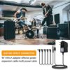 Effects Power Adapter Cord Electric Guitar Power Supply Source Charger Effect Pedal Daisy Chain 9V DC 1A Cord Lead Guitar Instrument Power Splitter Cable 1 to 5 Ways - Image 7