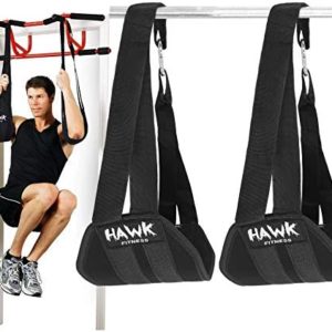 Hawk Sports Ab Straps Hanging Abdominal Slings for Pullup Bar Chinup Exercise Abs Stimulator Trainer Toner Home Gym Fitness Ab Workout Equipment for Men & Women