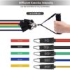 Resistance Bands Set 17pcs Stretch Fitness Exercise Workout Bands for Men Women, 5 Stackable Training Tubes with Handles & Door Anchor for Stretching, Yoga, Pilates, Rehab Physio, Home Gym Equipment - Image 3