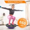 ATIVAFIT Balance Ball Half Exercise Ball Balance Trainer Inflatable Yoga Ball for Home Gym Workouts Core Strength Fitness Half Ball with Resistance Bands, Pump, Support to 660 lbs - Image 4