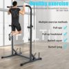 visdron Knee Padding Toddlers Squat Rack Bench Press Household Multifunctional Pull-Ups Barbell Bracket Aerial Yoga Stand Frame Indoor (Black, One Size) - Image 9