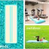 ALIFUN Inflatable Gymnastics Tumbling Track Air Mat 6.6 ft 10ft 13ft 16ft 20ft Tumble Track Thick 4-8 Inches Wide 3.3-6.6 Ft Training Track Mat with Electric Air Pump - Image 7
