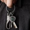 TISUR Titanium Round Carabiner Clip,Spring Hook Key Ring,Small Keychain Carabiner,with D-Ring for Keys - Image 7