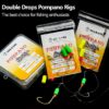 Gourami 6/12PCS Saltwater Pompano Rigs for Surf Fishing,Double Drops Pompano Rig with Floats,Florida Offshore Surf Fishing - Image 4