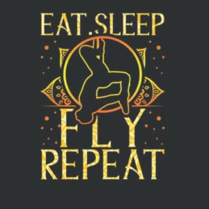 Eat Sleep Fly Repeat Aerial Yoga Silks Notebook: 120 Pages 6 x 9 Inch, Book Review Journal | Perfect Funny Gag Gift Joke Journal Notebook, Note Pad, Notes,