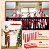 3D Awning Wall Decorations and Stripe Table Skirts Cardboard Awning Tent Decors for Doors Window Classroom Concession Room Carnival Circus Party Decorations (Red White, 3 Pieces) - Image 5