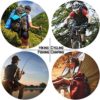 10 Pack Aluminum D-Ring Carabiners, YuCool D Shape Keychain Clips Hook Spring-Loaded for Camping Hiking Fishing, with 10 Stainless Steel Wire Keychains, 10 Key Rings - Multi-Color - Image 6
