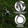 Dr.Fish 30 Pack Fishing 3 Way Swivels, 35-175LB, Three Way Fishing Swivels Barrel Swivels Fishing Tackle Catfish Rig Swivels Surf Fishing Rig - Image 2