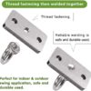 WAREMAID 2 Pack Wall Ceiling Mount Bracket for Suspension Strap, Battle Rope Anchor Ceiling Hook for Gymnastic Ring, Body Weight Strength Training System, Yoga Swing Hammock, Boxing Equipment,2800lb - Image 2