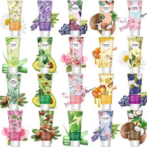 20 Pack Hand Lotion for Bridesmaid Gifts,Bulk Natural Scented Hand Care Hand Lotion for Women,Moisturizing Hand Cream with Shea Butter and Aloe for Travel Size,Hand Cream Gifts Sets for for Nurses,Teacher,Workers,Bridal Shower Guests Birthday Christmas Valentines Gifts