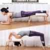 ZIMGOD Home Yoga Headstand Bench, Durable Yoga Headstand Stool with White Cushion & Wooden Ledgs, Yoga Upside Down Stool for Body Building/Backbends - Image 4