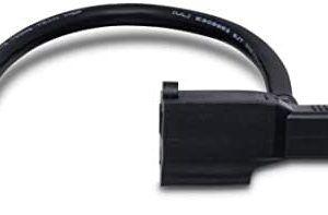 Hosa PWD-401 Piggyback IEC C13 to NEMA 5-15P Power Cord, 1 Foot