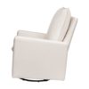 Babyletto Cali Pillowback Swivel Glider in Performance Cream Eco-Weave, Water Repellent & Stain Resistant, Greenguard Gold and CertiPUR-US Certified - Image 5