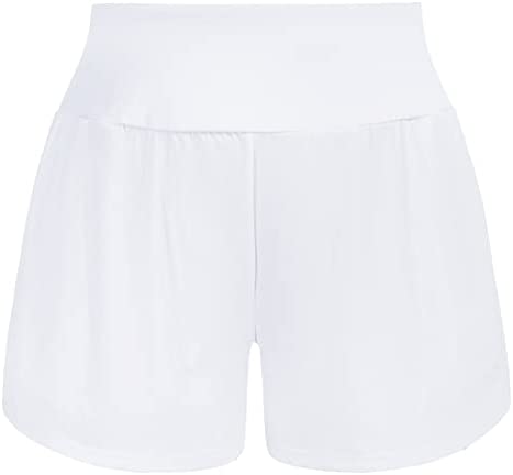 Hanna Nikole Women Plus Size Athletic Workout Shorts Quick-Dry Lounge Shorts with Pockets