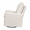 Babyletto Cali Pillowback Swivel Glider in Performance Cream Eco-Weave, Water Repellent & Stain Resistant, Greenguard Gold and CertiPUR-US Certified - Image 8
