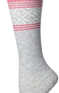 Dr. Scholl's Women Graduated Compression Knee High - 1 & 2 Pair Packs Socks, Multi-colored (Gray/Pink), 4 10 US