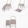 BXUFEI Yoga Chair Foldable,Chair Auxiliary Tools Backless Standard Props Practice Body Activities Balanced Headstand Bench for Family, Gym - Image 7