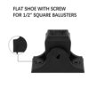 Sidasu Iron Baluster Swivel Shoes Baluster Shoes with Screw Iron Baluster Shoes Angle for 1/2" Square Iron Balusters Set of 20 - Image 5