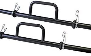 Ader Farmer Walk Bars Black Finish with Quick Collars & Cushions, Olympic