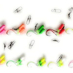 Surf Fishing Rigs, Pro-Tec Neon Colored Hooks w/ Neon Colored Floats, Fluorocarbon, Pompano Whiting Snappers