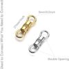 Zpsolution Double Opening Swivel Clasp for Necklace, Clasp Connector for Pendant, Necklace Charm Holder Silver/Gold 4PCS - Image 3